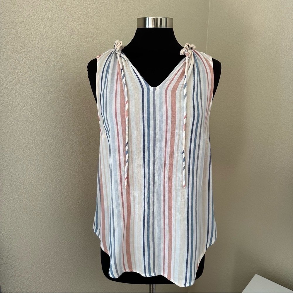 TORRID Multicolor STRIPE Sleeveless Blouse Size M - Picture 9 of 12